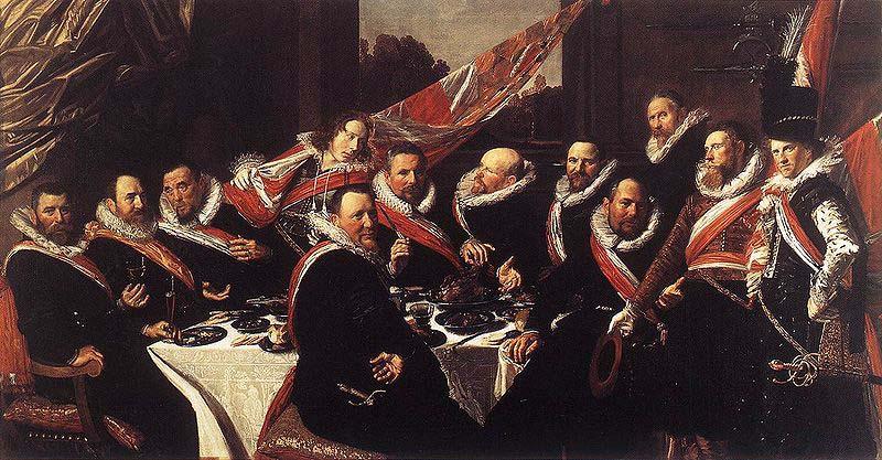 Frans Hals Banquet of the Officers of the St George Civic Guard WGA France oil painting art
